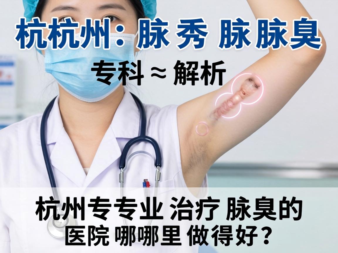 杭州腋秀腋臭专科解析，杭州专业治疗腋臭的医院哪里做得好？