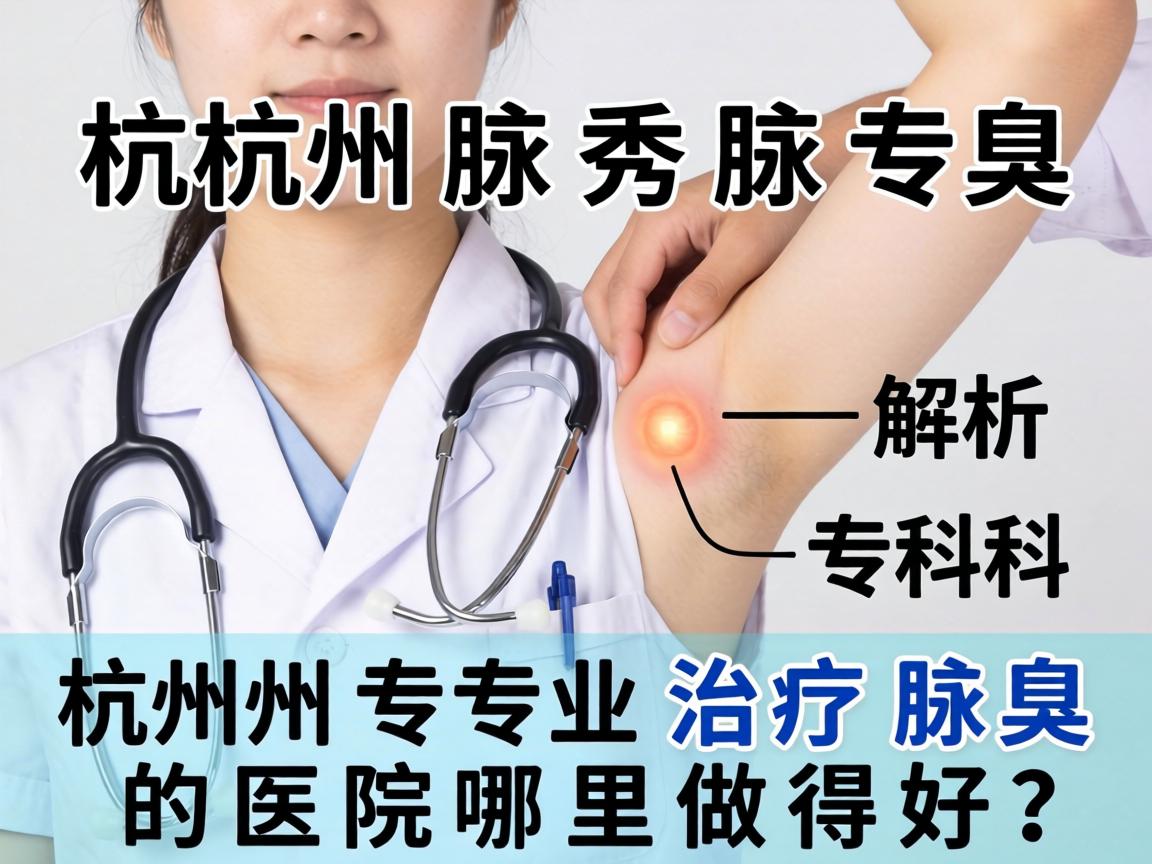杭州腋秀腋臭专科解析，杭州专业治疗腋臭的医院哪里做得好？