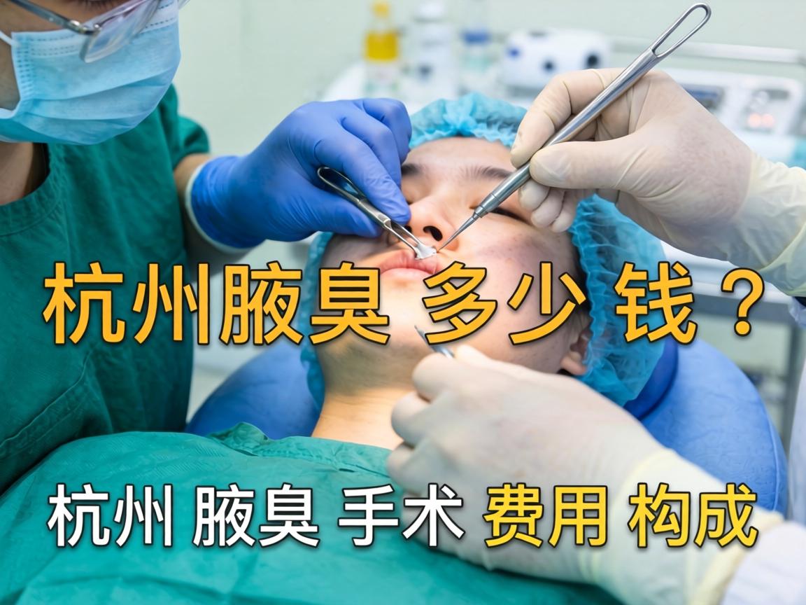 杭州腋臭手术多少钱？详解杭州腋臭手术费用构成