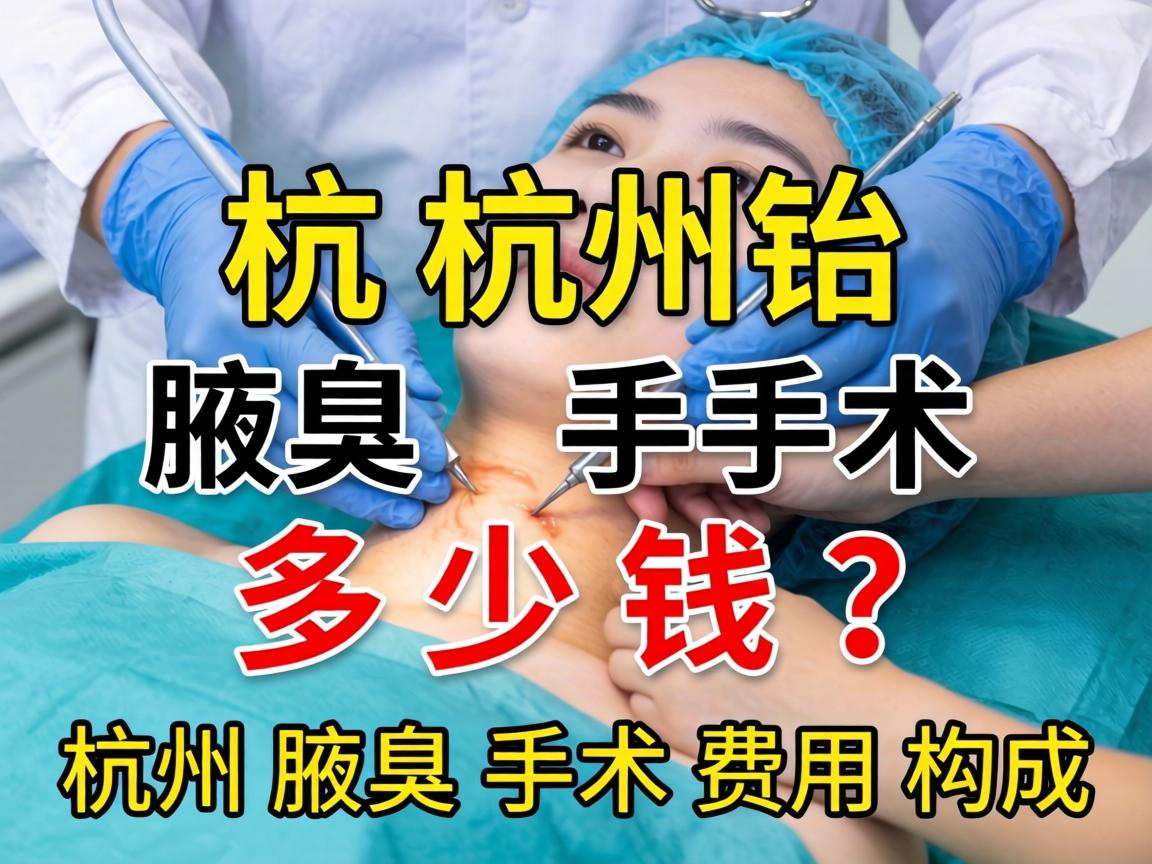 杭州腋臭手术多少钱?详解杭州腋臭手术费用构成 杭州腋臭手术多少钱?详解杭州腋臭手术费用构成