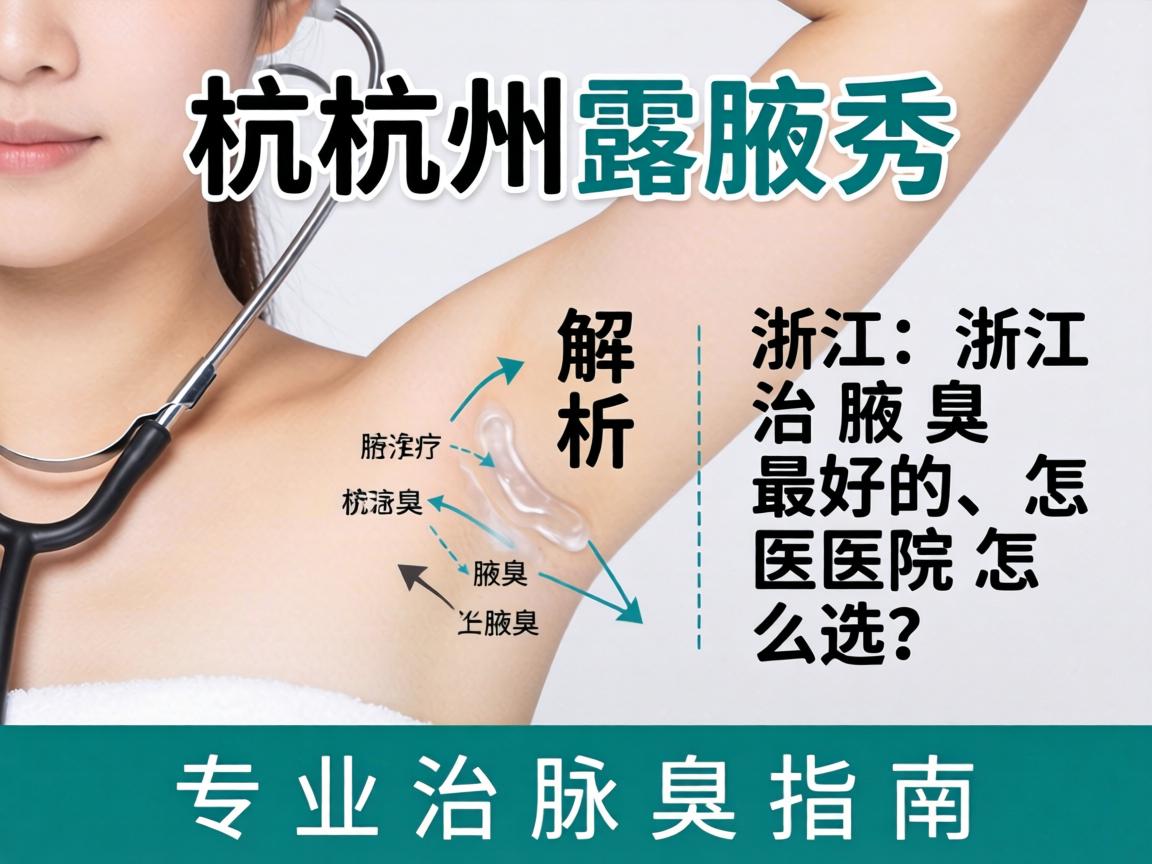 杭州腋秀解析，浙江治腋臭最好的医院怎么选？专业治腋臭指南