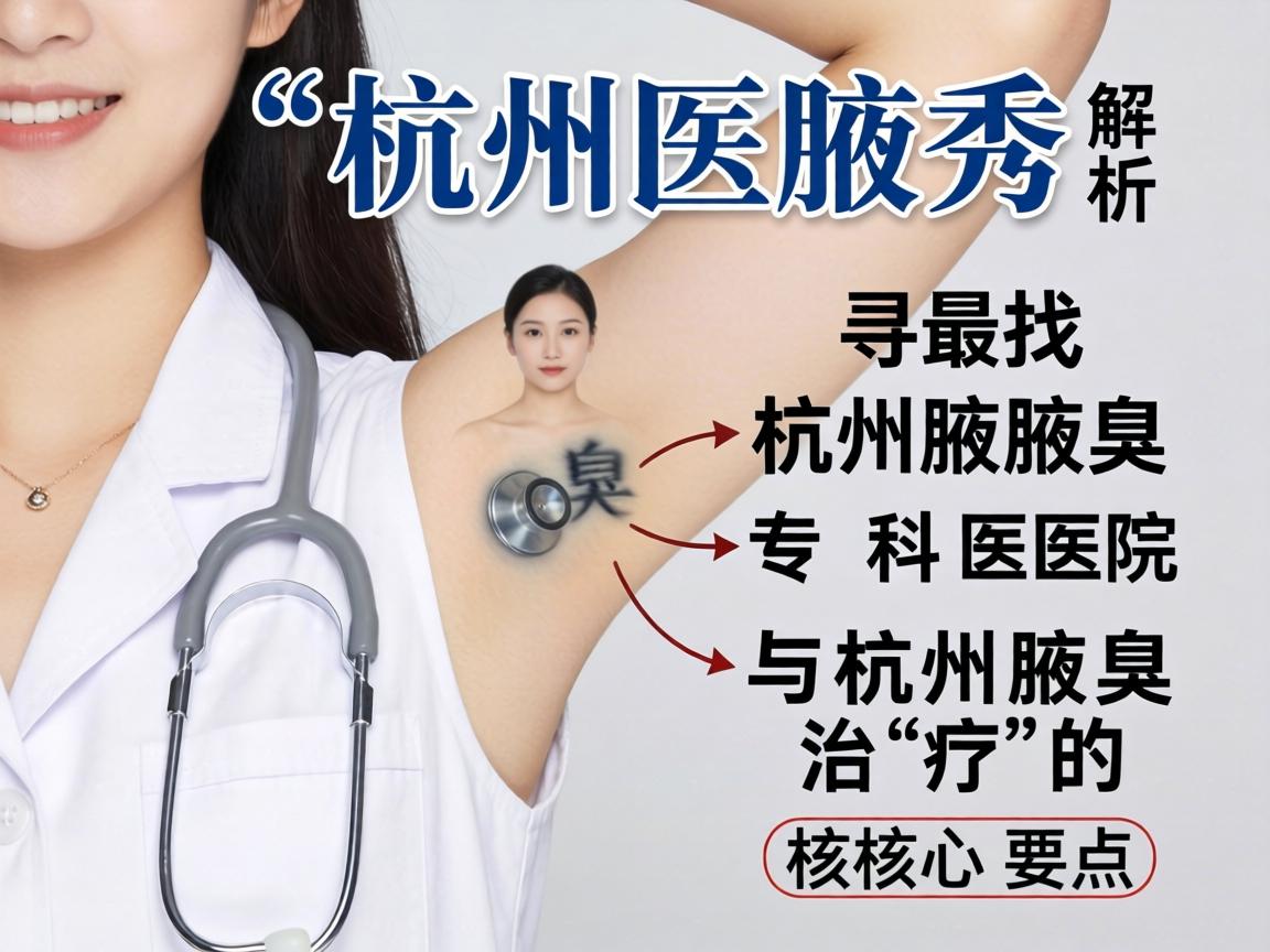 杭州腋秀解析，寻找杭州腋臭专科医院与杭州腋臭治疗的核心要点