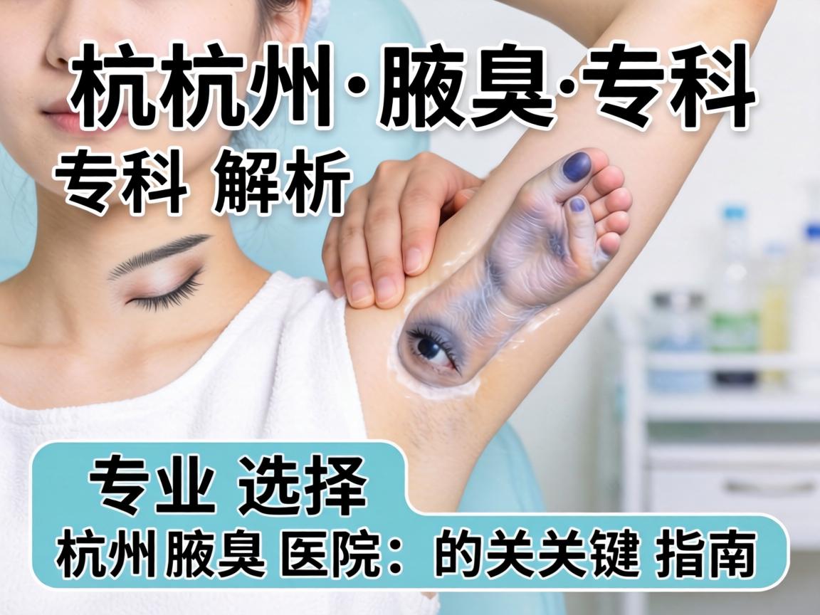 杭州腋臭专科解析，专业选择杭州腋臭医院的关键指南