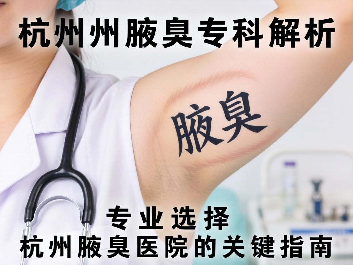 杭州腋臭专科解析，专业选择杭州腋臭医院的关键指南