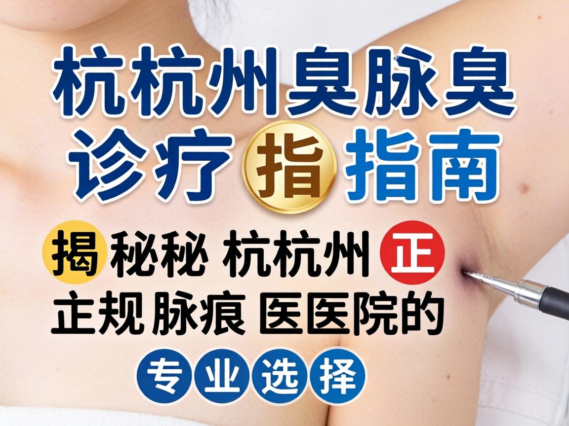 杭州腋臭诊疗指南，揭秘杭州正规腋臭医院的专业选择