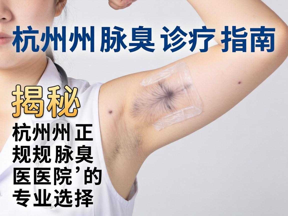 杭州腋臭诊疗指南，揭秘杭州正规腋臭医院的专业选择
