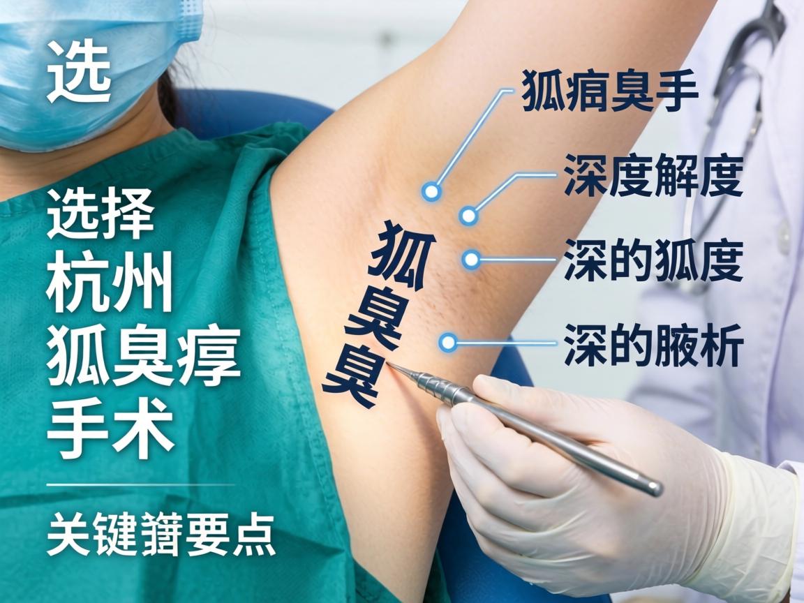 狐臭手术深度解析，选择杭州狐臭手术的关键要点