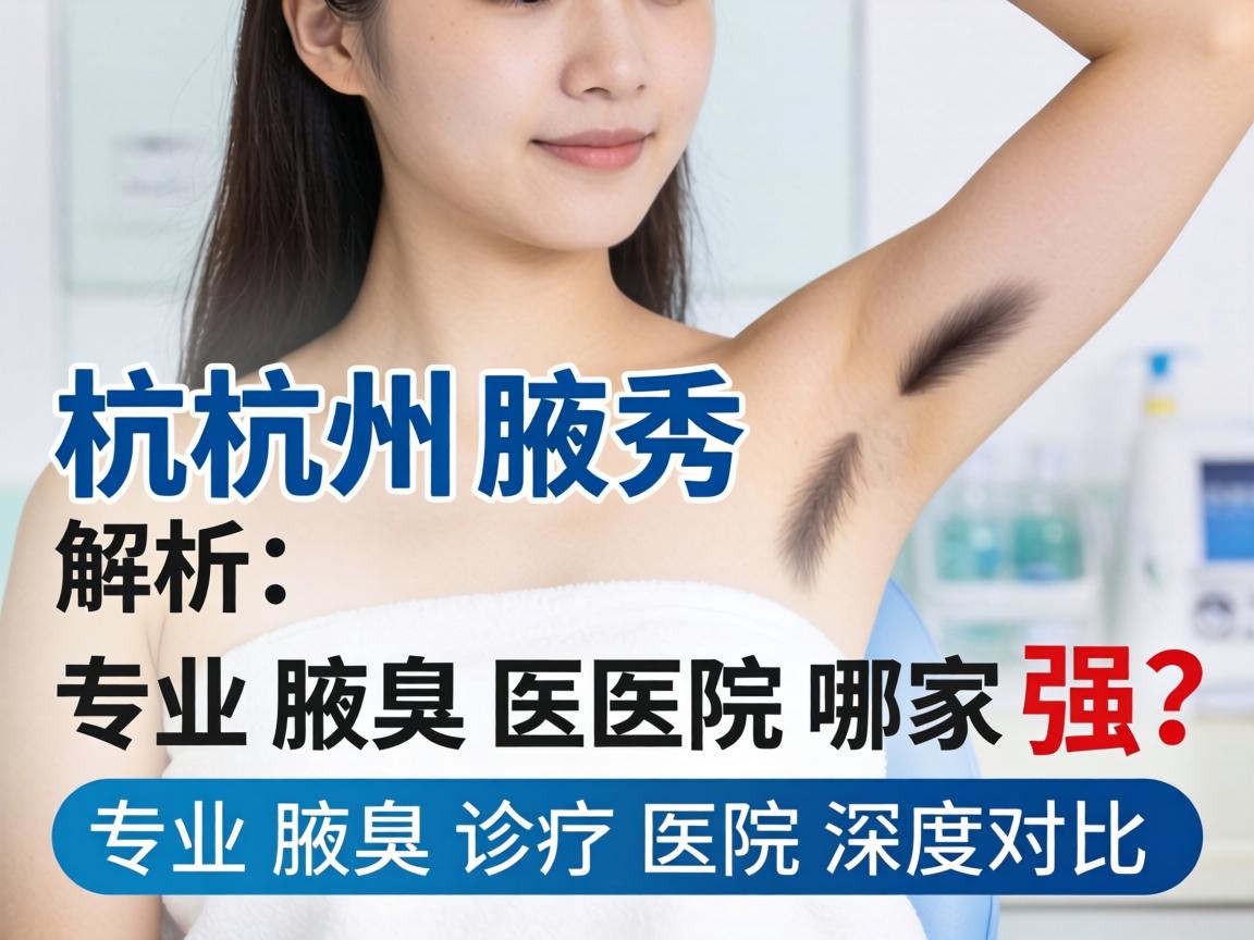 杭州腋秀解析，杭州专业腋臭医院哪家强？专业腋臭诊疗医院深度对比