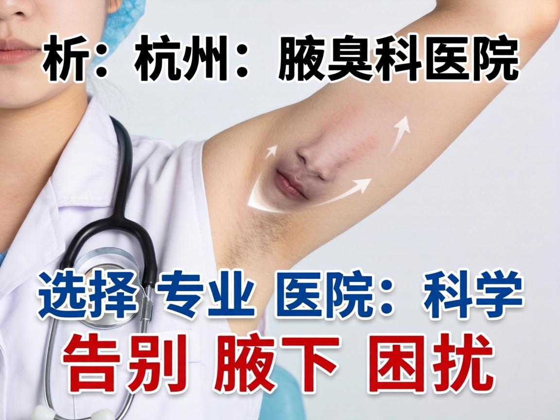 杭州腋臭专科医院解析，选择专业医院，科学告别腋下困扰