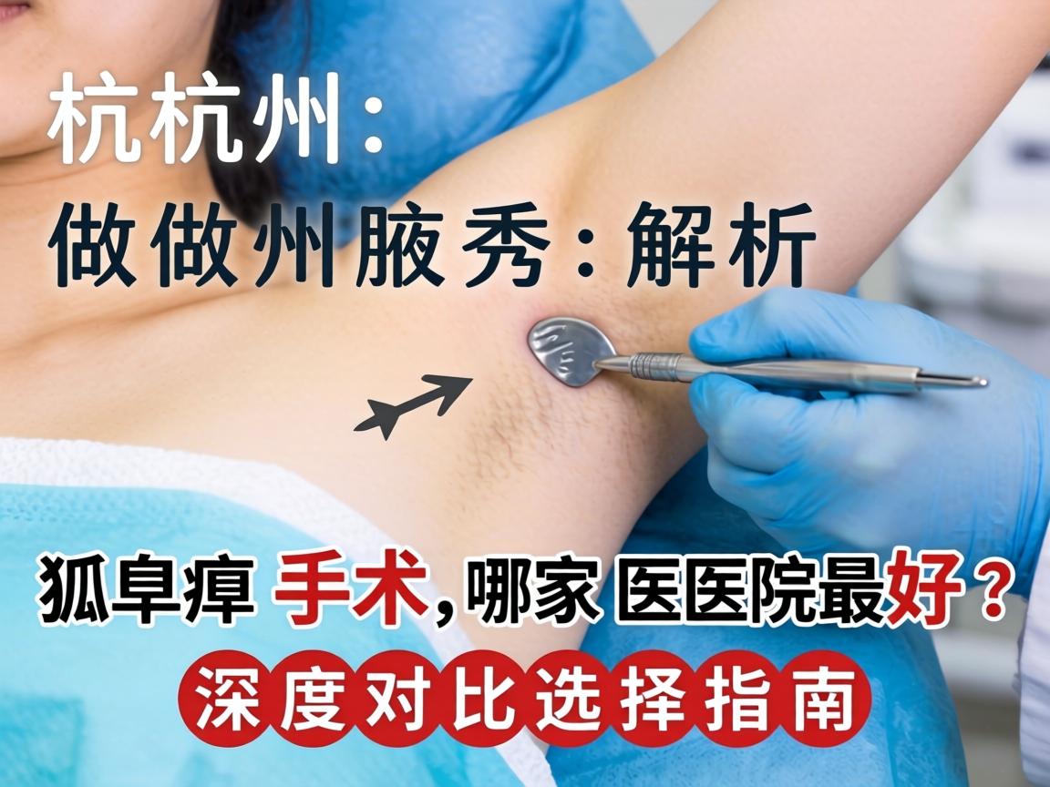 杭州腋秀解析，杭州做狐臭手术哪家医院最好？深度对比选择指南