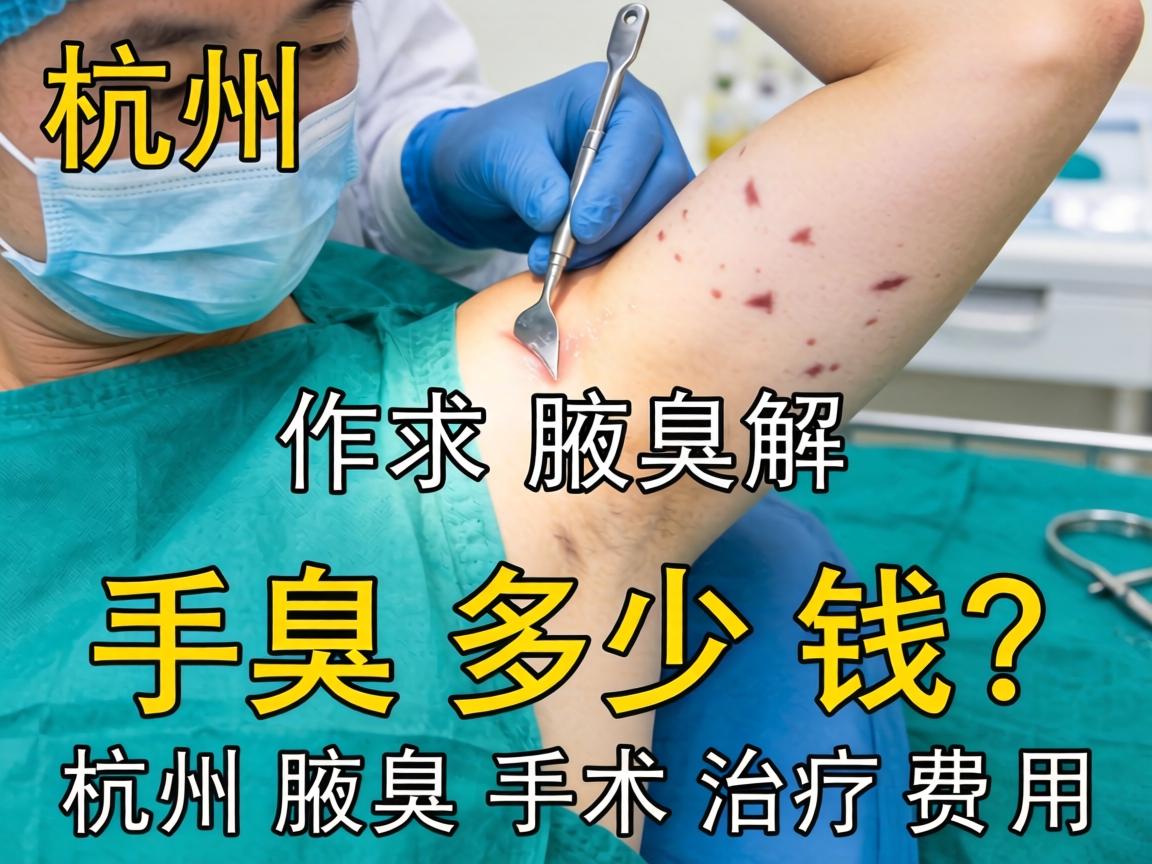 杭州腋臭手术多少钱？详解杭州腋臭手术治疗费用