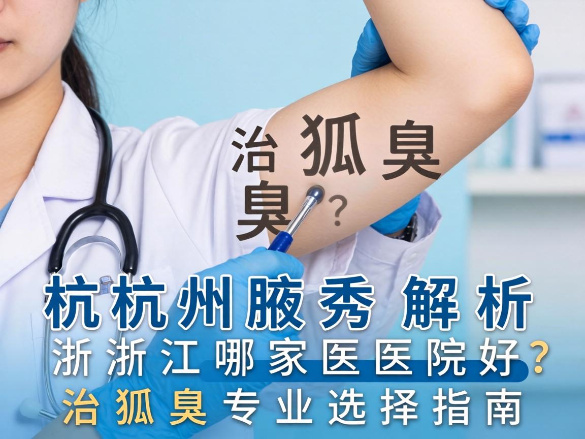 杭州腋秀解析，治狐臭浙江哪家医院好？治狐臭专业选择指南