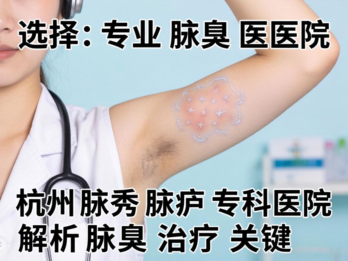 选择专业腋臭医院，杭州腋秀腋臭专科医院解析腋臭治疗关键