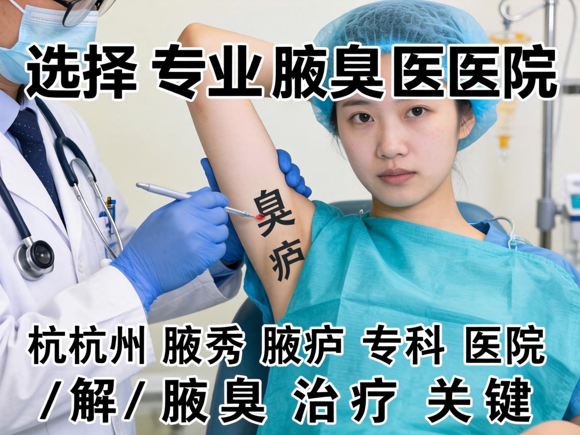 选择专业腋臭医院，杭州腋秀腋臭专科医院解析腋臭治疗关键