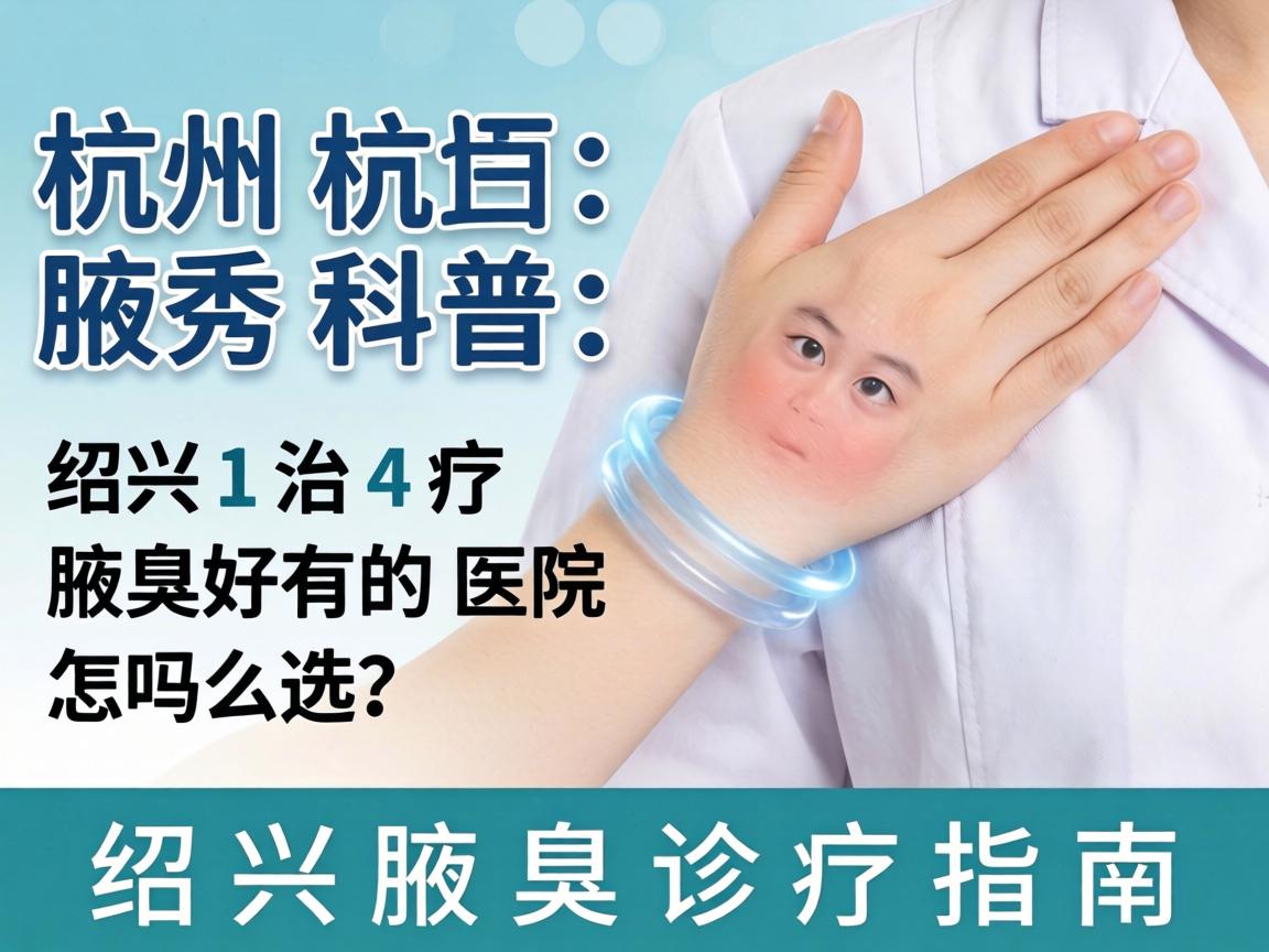 杭州腋秀科普，绍兴治疗腋臭好的医院怎么选？绍兴腋臭诊疗指南