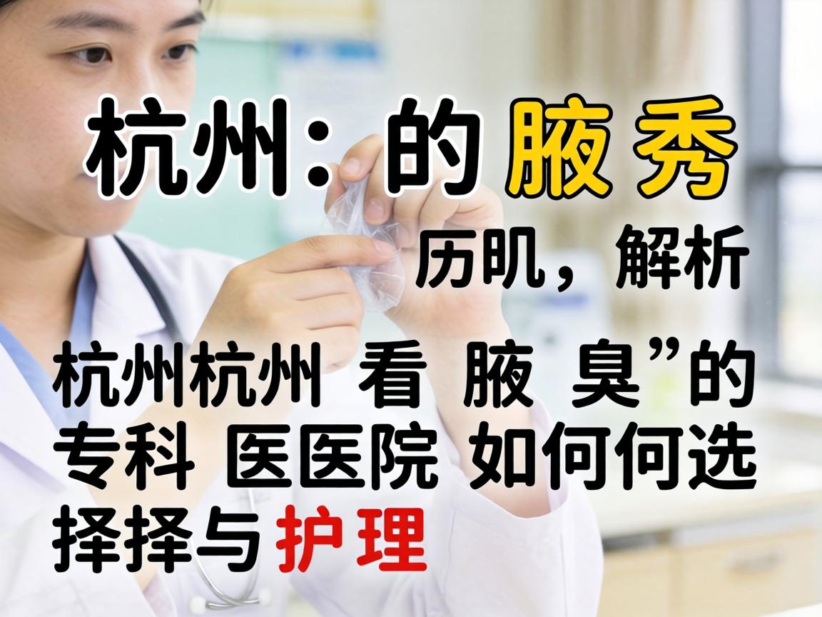 杭州腋秀解析，杭州看腋臭的专科医院如何选择与护理