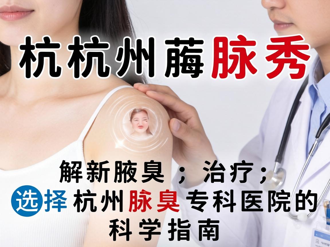 杭州腋秀解析腋臭治疗，选择杭州腋臭专科医院的科学指南