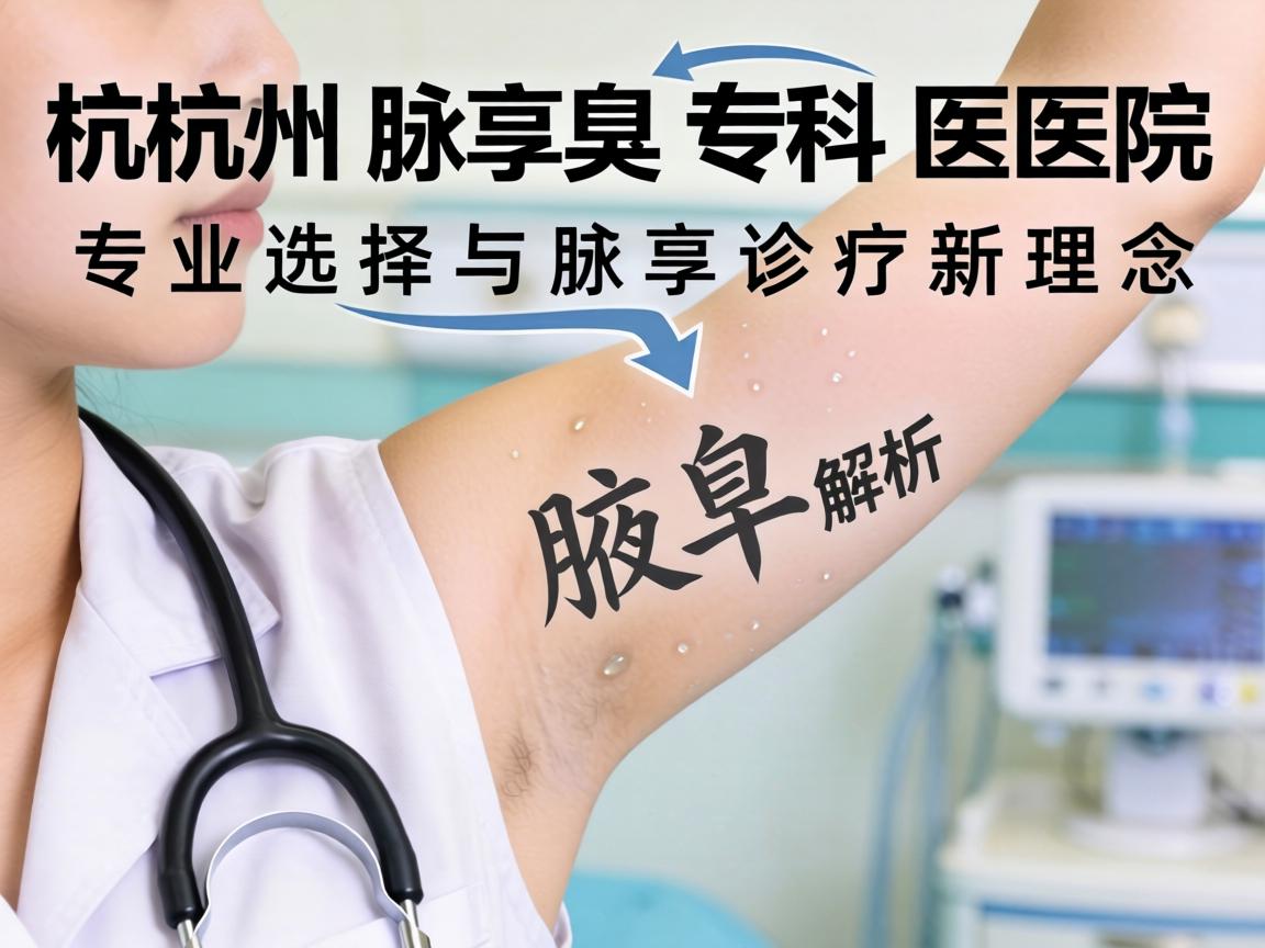 杭州腋臭专科医院解析，专业选择与腋臭诊疗新理念