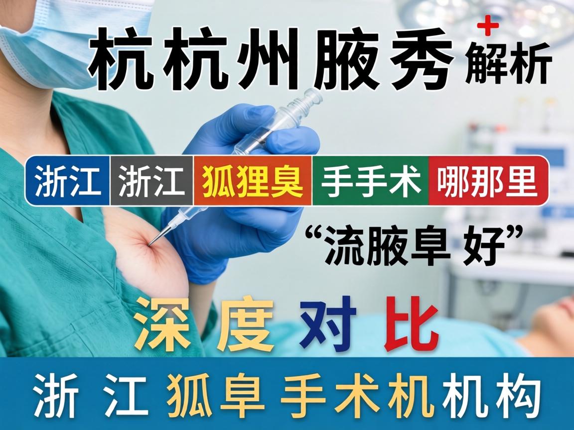 杭州腋秀解析，浙江狐臭手术哪里好，深度对比浙江狐臭手术机构
