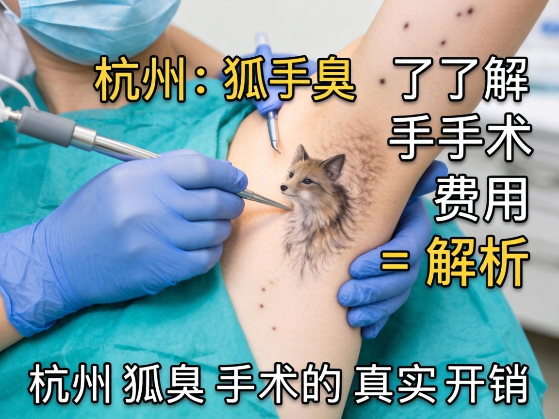 杭州狐臭手术费用解析，了解杭州狐臭手术的真实开销