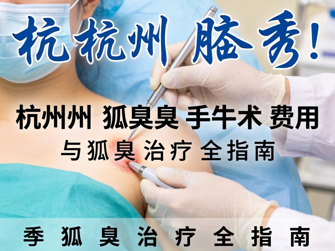 杭州腋秀解析，杭州狐臭手术费用与狐臭治疗全指南