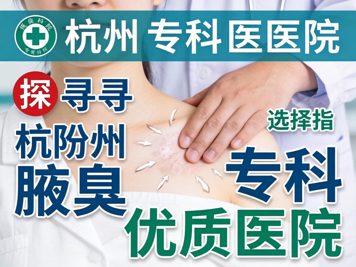 杭州腋臭专科医院选择指南，探寻杭州腋臭专科优质医院