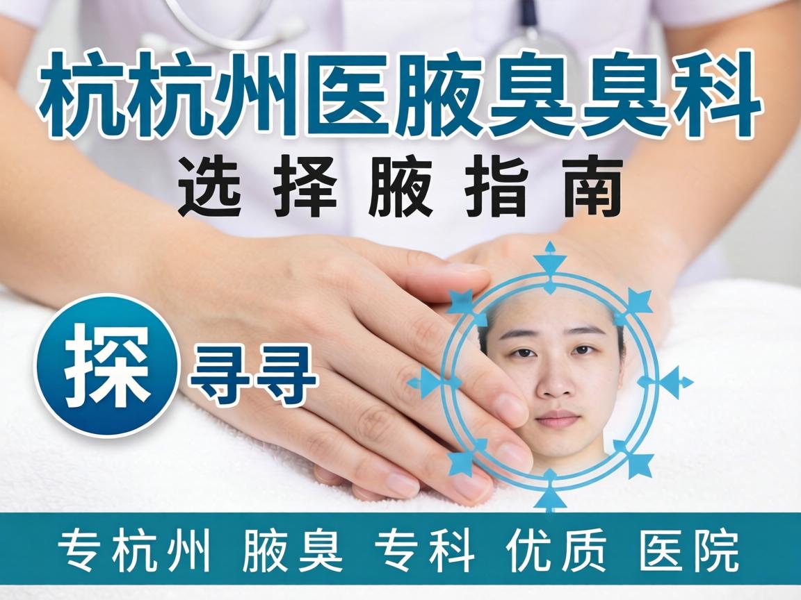 杭州腋臭专科医院选择指南，探寻杭州腋臭专科优质医院