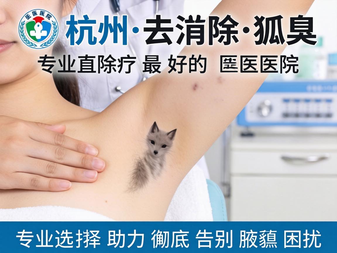 杭州去除狐臭最好的医院，专业选择助力彻底告别腋臭困扰