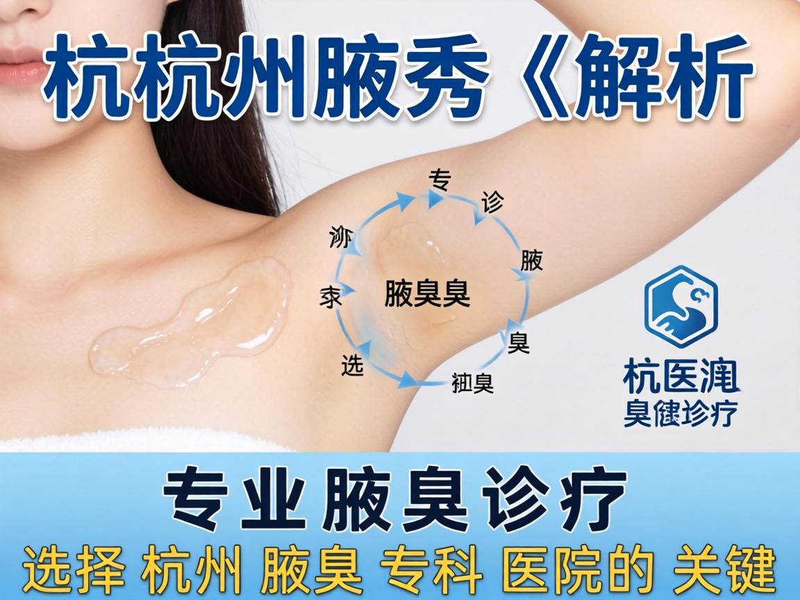 杭州腋秀解析，专业腋臭诊疗，选择杭州腋臭专科医院的关键