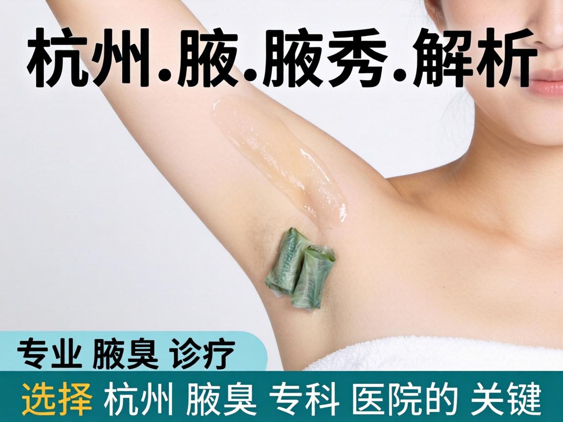 杭州腋秀解析，专业腋臭诊疗，选择杭州腋臭专科医院的关键
