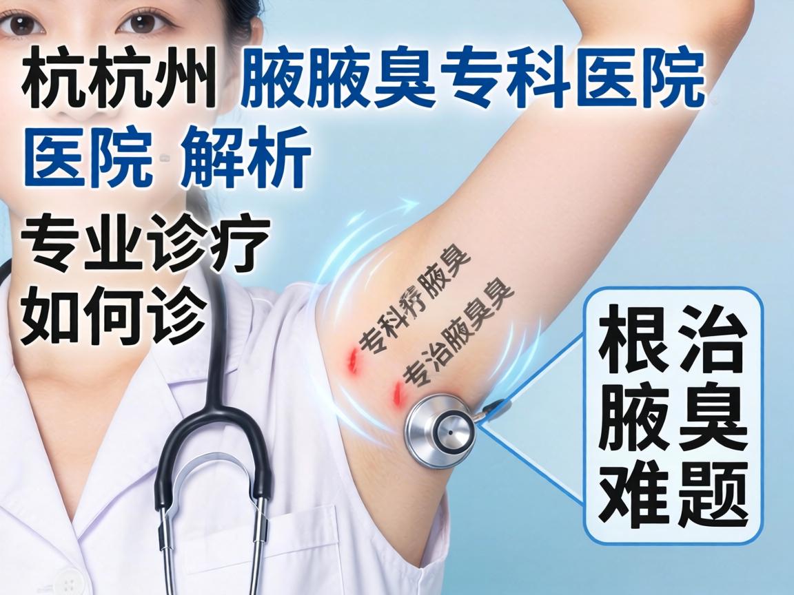 杭州腋臭专科医院解析，专业诊疗如何根治腋臭难题
