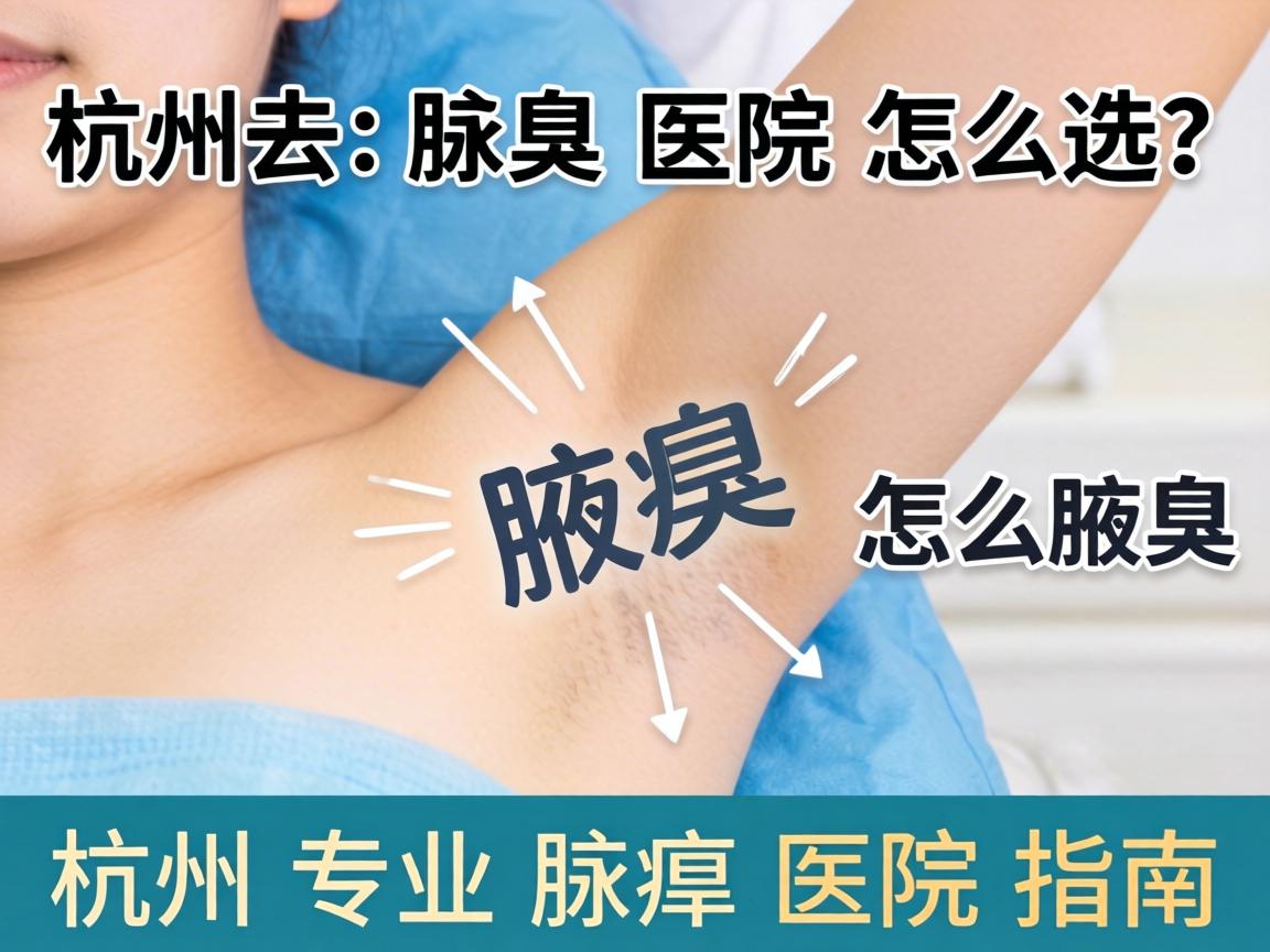 杭州去腋臭医院怎么选？杭州专业腋臭医院指南