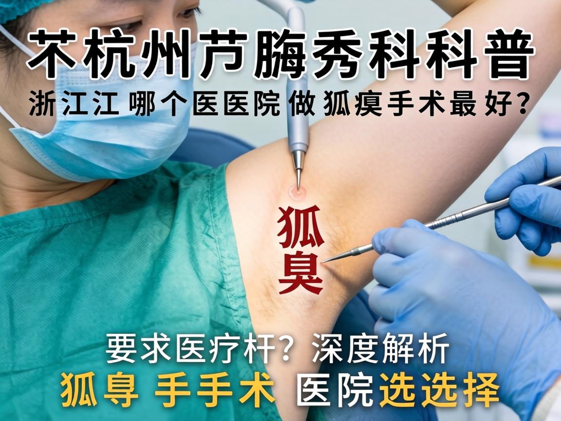 杭州腋秀科普，浙江哪个医院做狐臭手术最好？深度解析狐臭手术医院选择