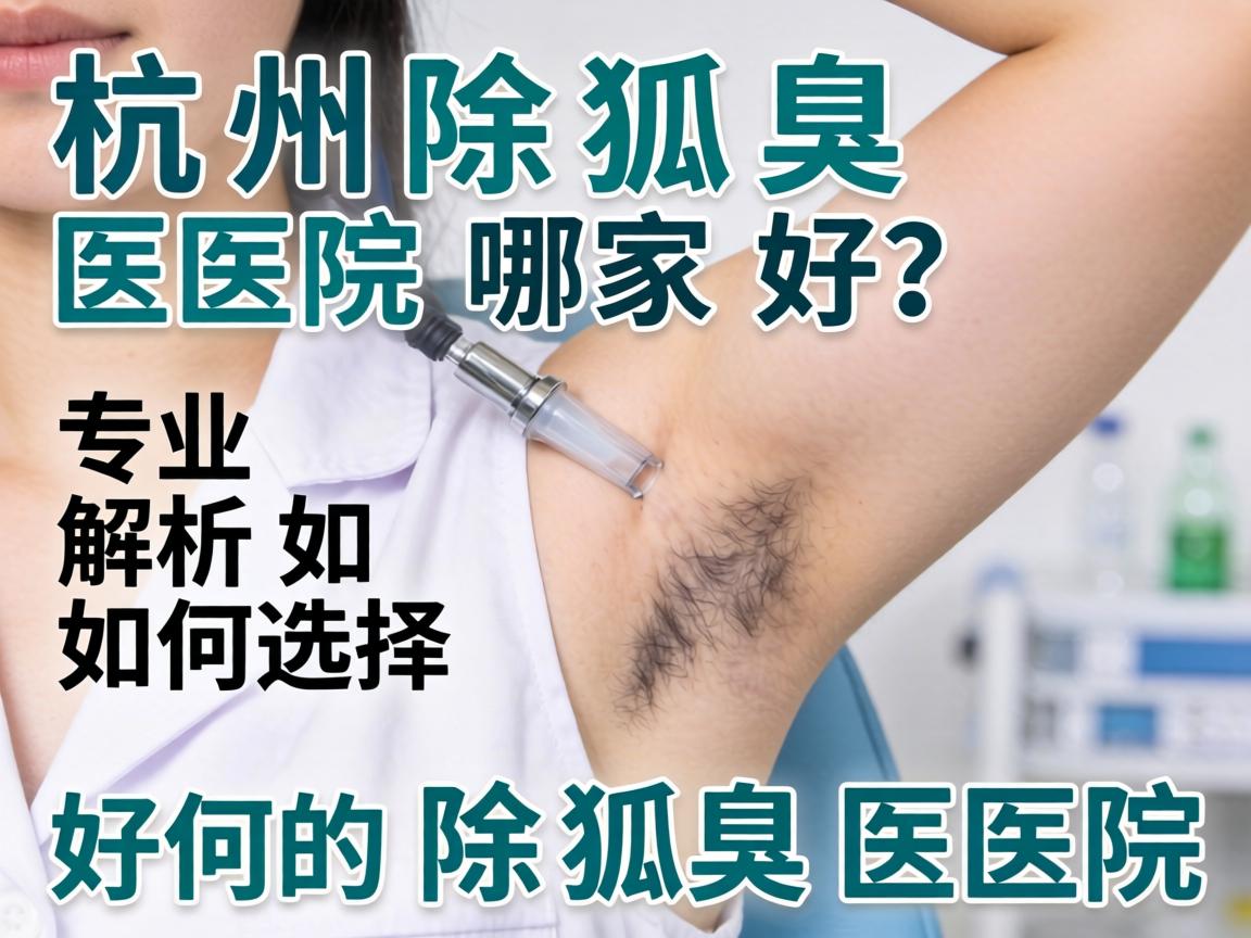 杭州除狐臭医院哪家好？专业解析如何选择好的除狐臭医院