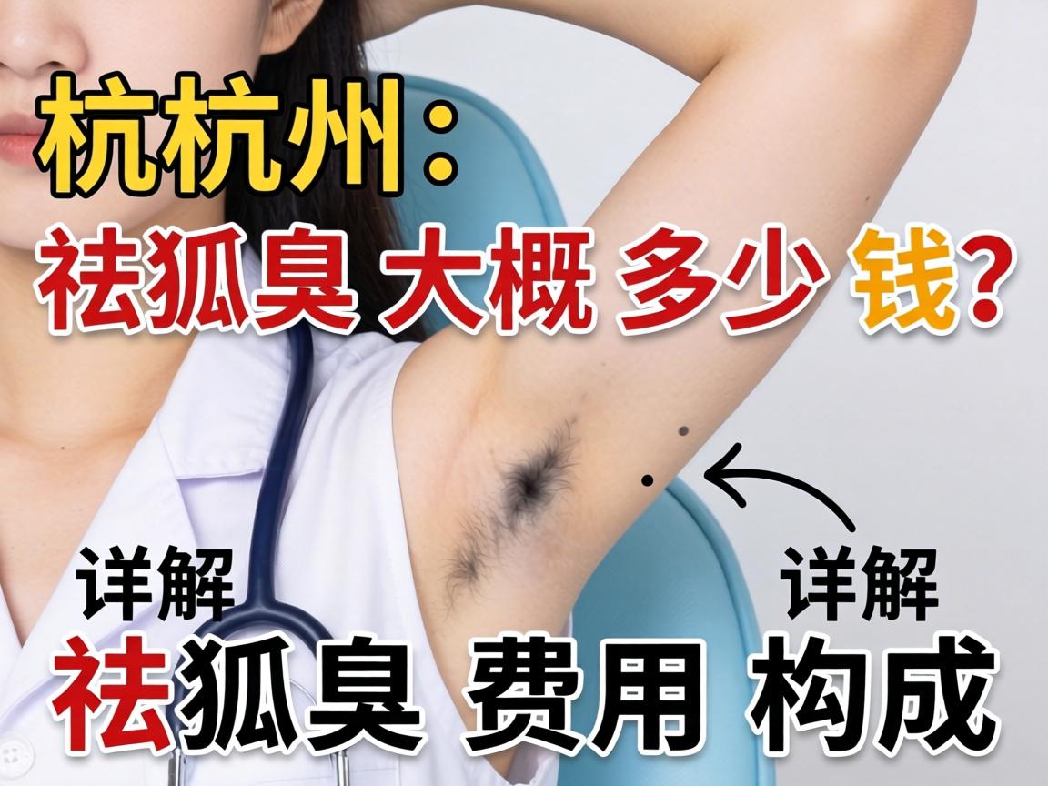 杭州祛狐臭大概多少钱？详解祛狐臭费用构成
