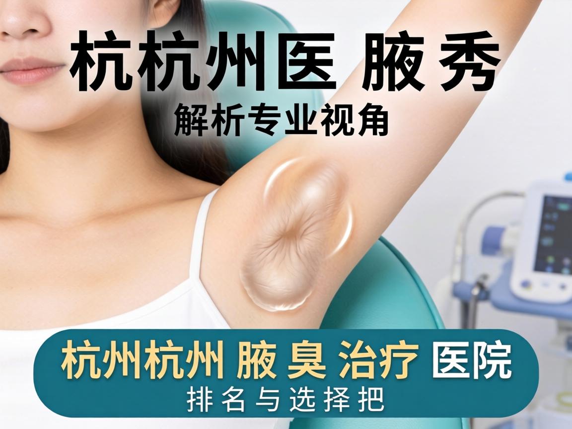 杭州腋秀解析，专业视角下的杭州腋臭治疗医院排名与选择
