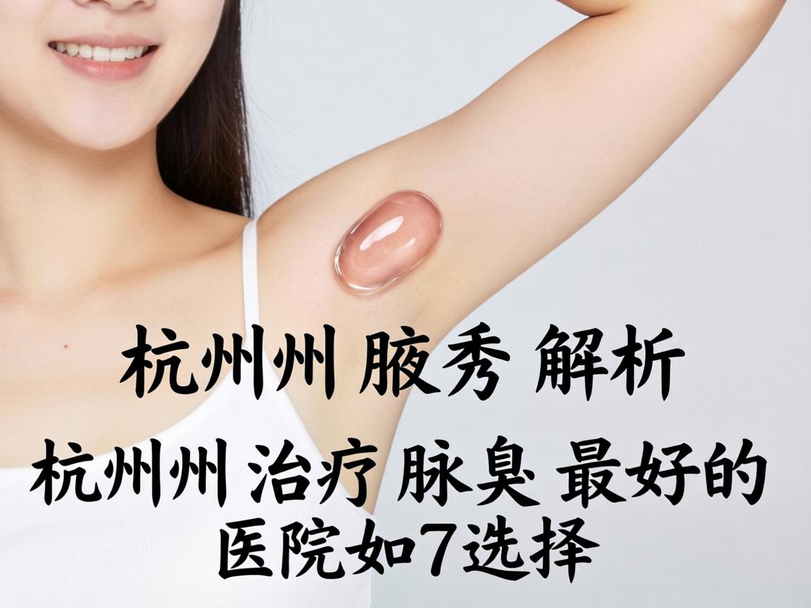 杭州腋秀解析，杭州治疗腋臭最好的医院如何选择