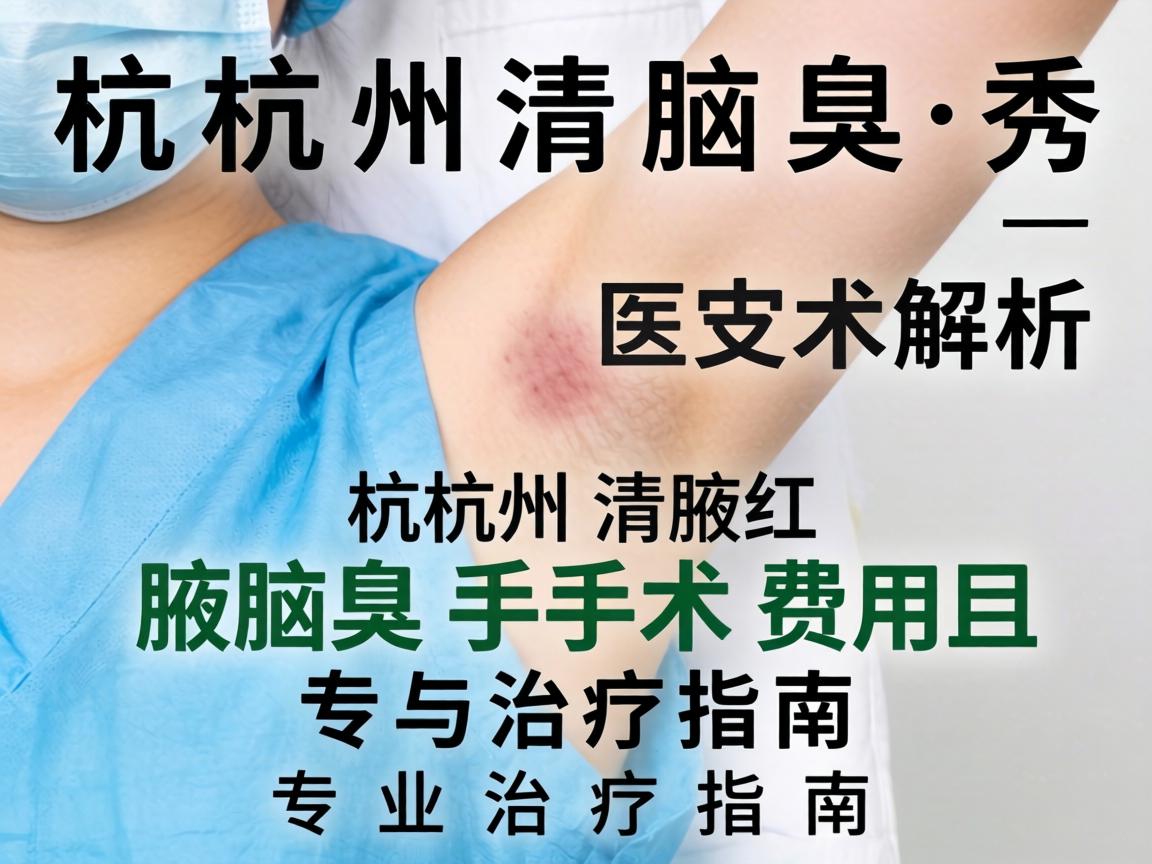 杭州腋秀解析，杭州腋臭手术费用与专业治疗指南