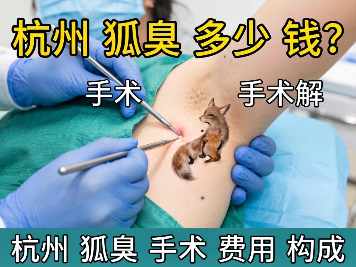 杭州狐臭手术多少钱？详解杭州狐臭手术费用构成