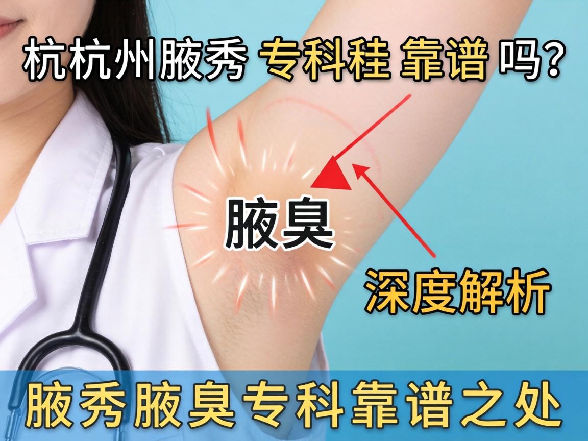 杭州腋秀腋臭专科靠谱吗?深度解析腋秀腋臭专科的靠谱之处 杭州腋秀腋臭专科靠谱吗?深度解析腋秀腋臭专科的靠谱之处