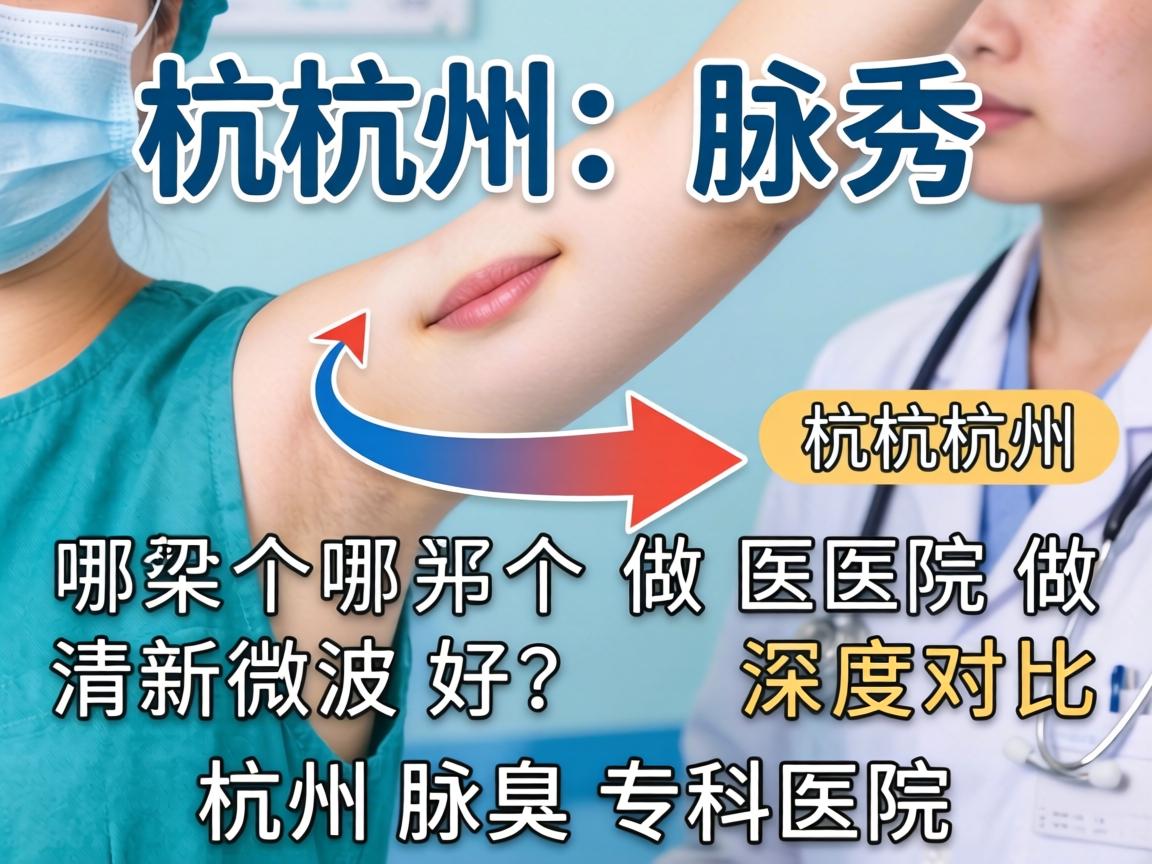 杭州腋秀解析，杭州哪个医院做清新微波好？深度对比杭州腋臭专科医院