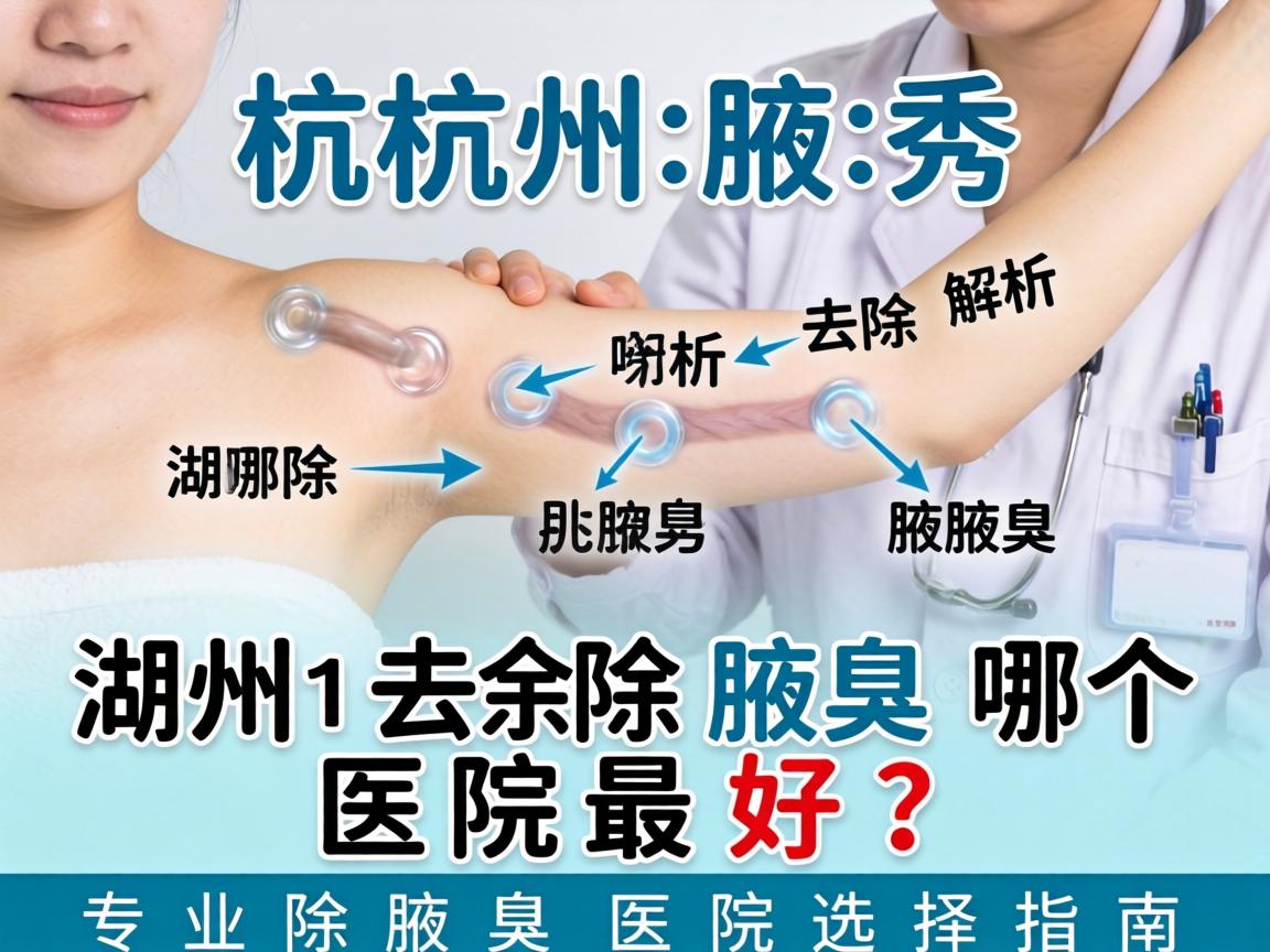 杭州腋秀解析，湖州去除腋臭哪个医院最好？专业除腋臭医院选择指南