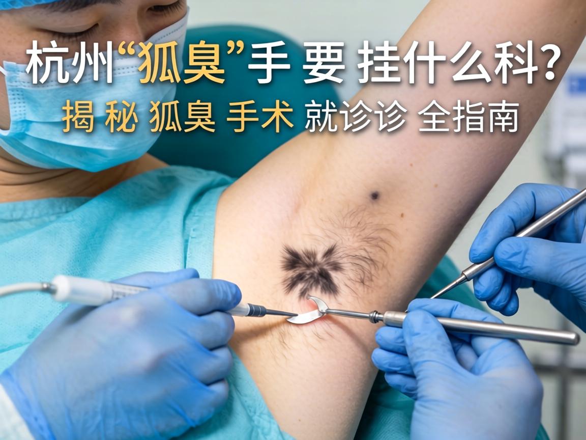 杭州狐臭手术要挂什么科？揭秘狐臭手术就诊全指南