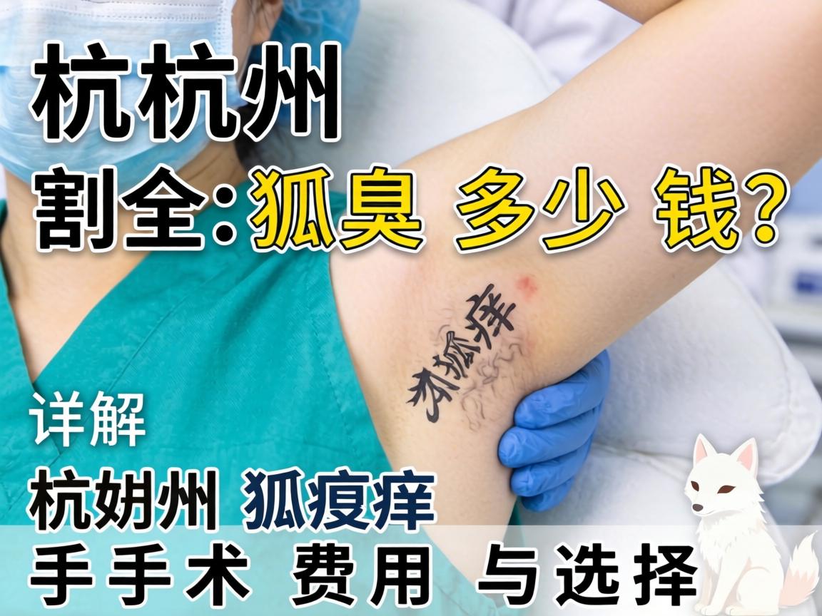 杭州割狐臭多少钱?详解杭州狐臭手术费用与选择 杭州割狐臭多少钱?详解杭州狐臭手术费用与选择