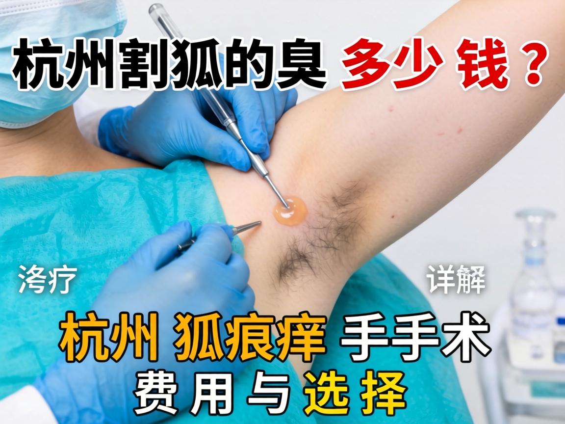 杭州割狐臭多少钱?详解杭州狐臭手术费用与选择 杭州割狐臭多少钱?详解杭州狐臭手术费用与选择