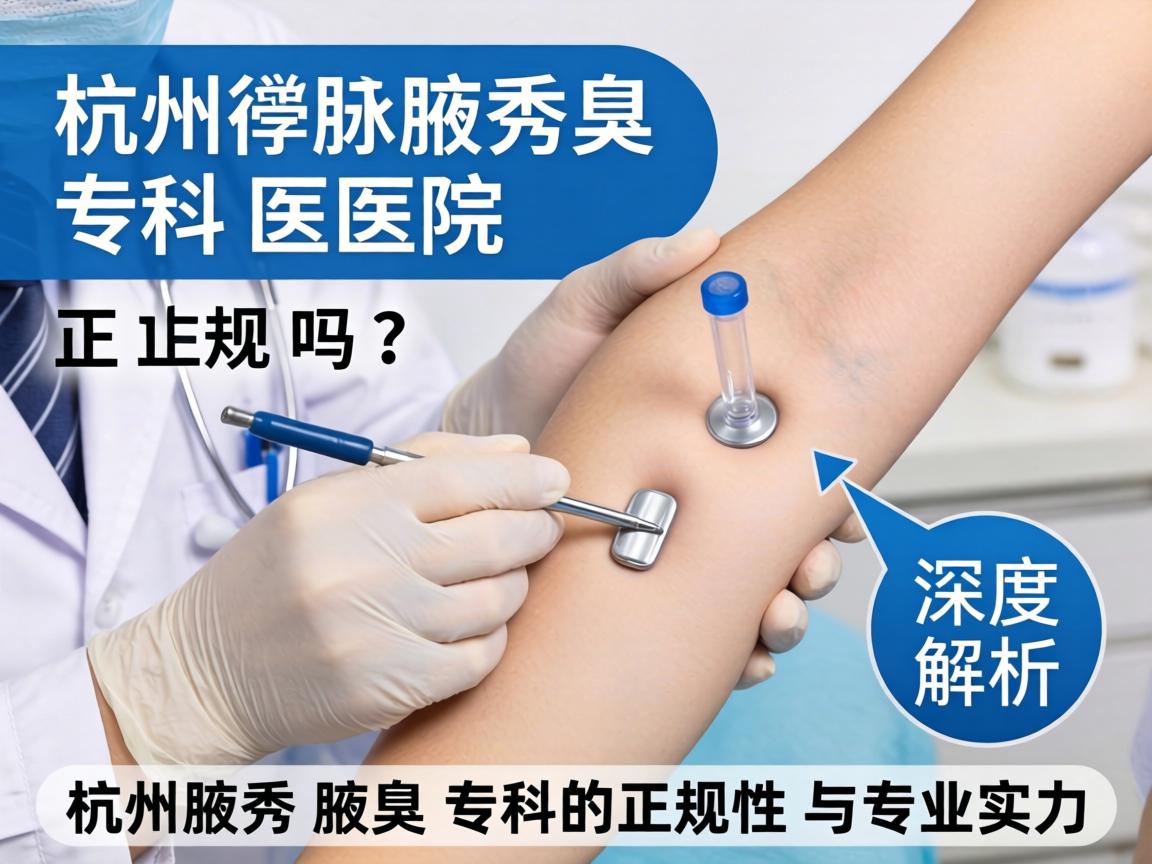 杭州腋秀腋臭专科医院正规吗？深度解析杭州腋秀腋臭专科的正规性与专业实力