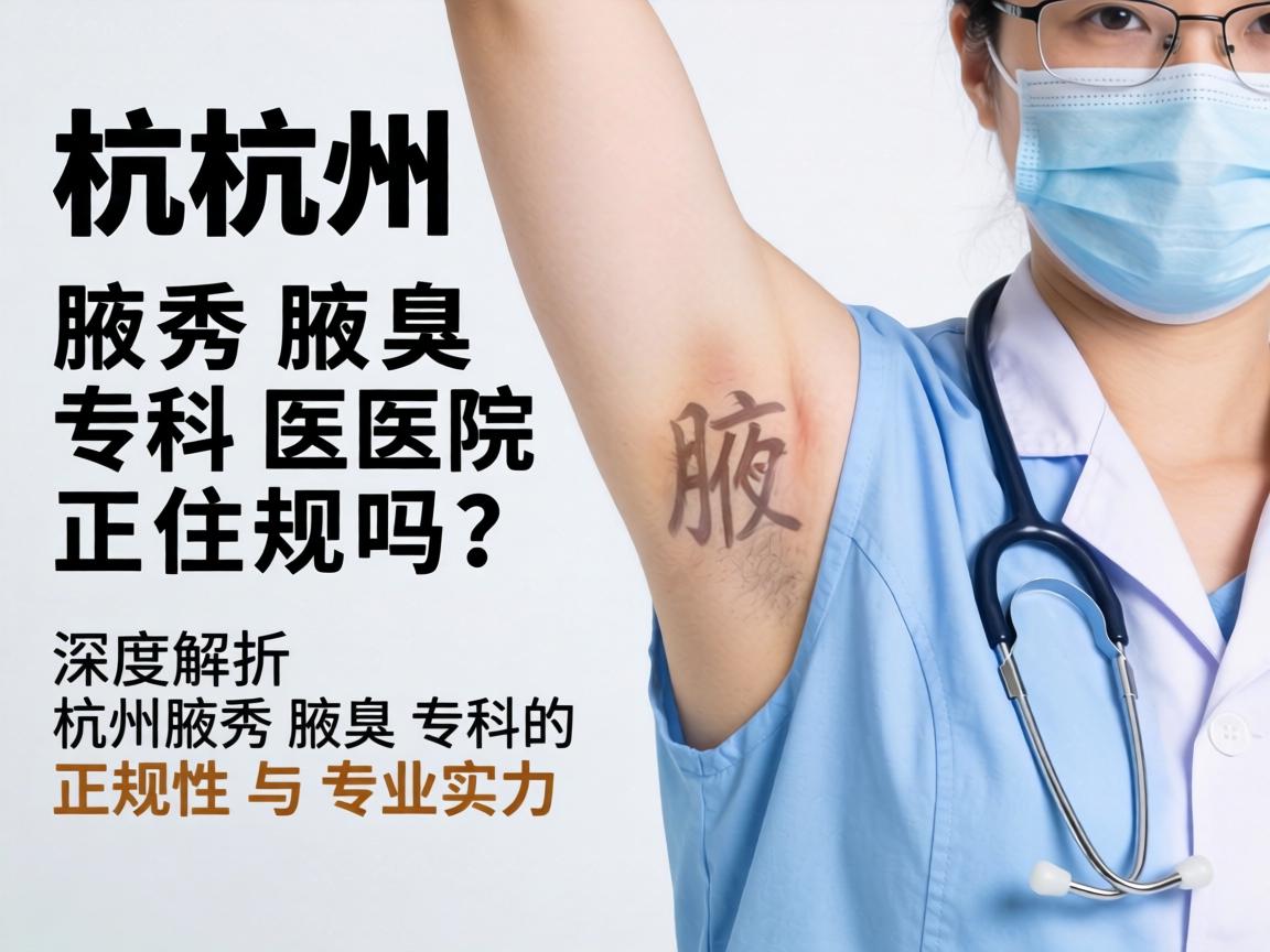 杭州腋秀腋臭专科医院正规吗？深度解析杭州腋秀腋臭专科的正规性与专业实力