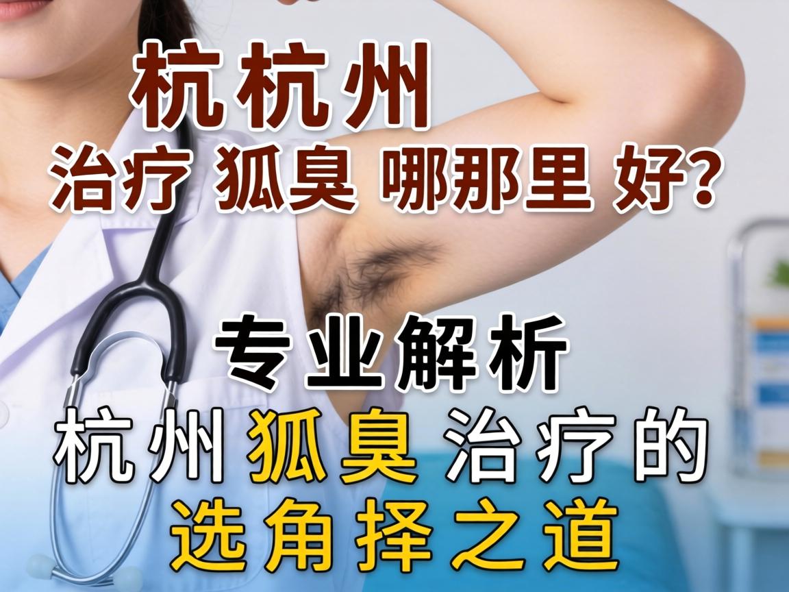 杭州治疗狐臭哪里好？专业解析杭州狐臭治疗的选择之道