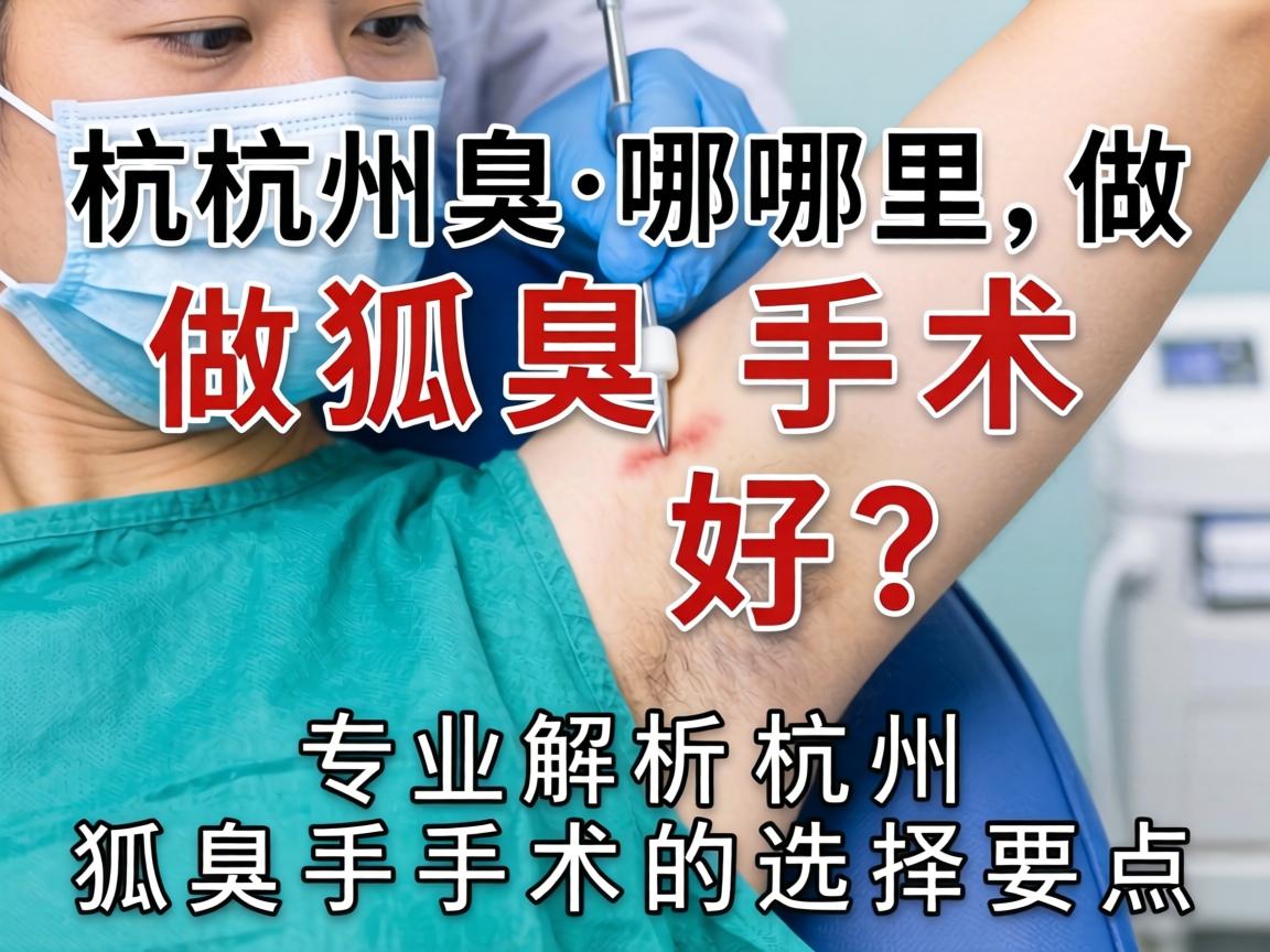 杭州哪里做狐臭手术好?专业解析杭州狐臭手术的选择要点 杭州哪里做狐臭手术好?专业解析杭州狐臭手术的选择要点
