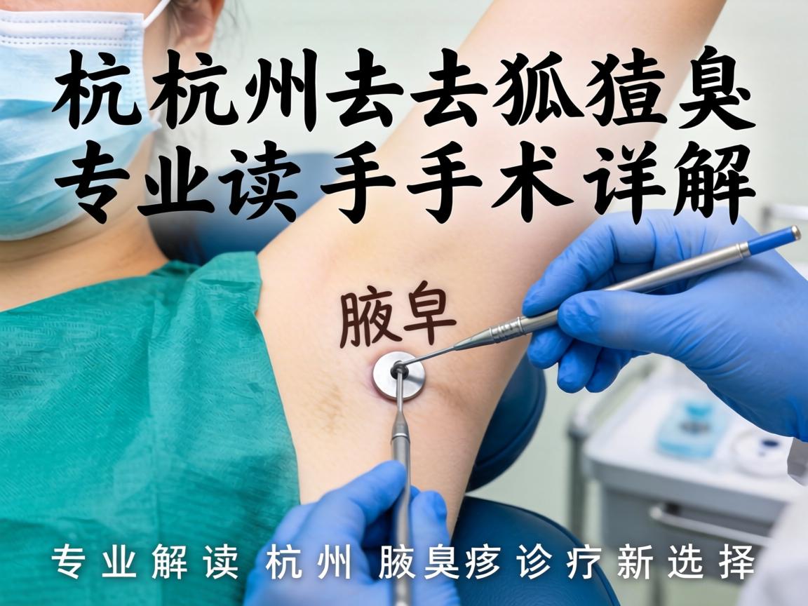 杭州去狐臭手术详解,专业解读杭州腋臭诊疗新选择 杭州去狐臭手术详解,专业解读杭州腋臭诊疗新选择